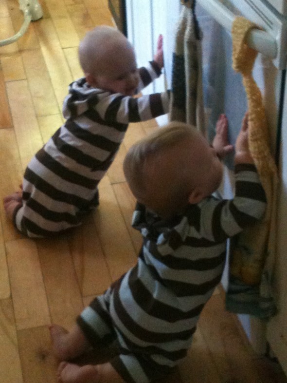 Suddenly they were pulling up and standing