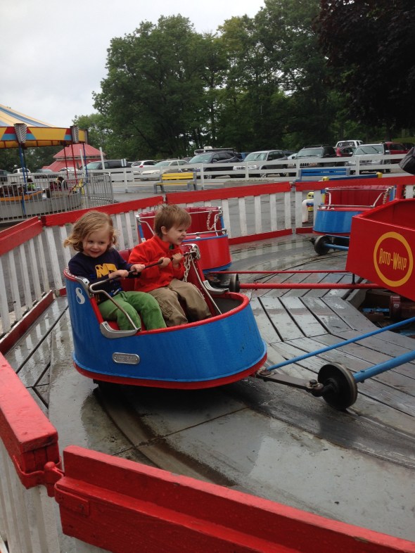 On a ride called the Roto-Whip. I mean, really